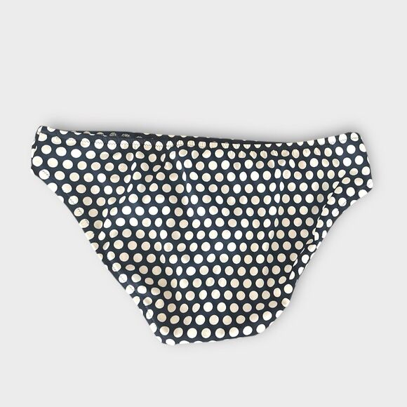 J.Crew Grid Dot Blue White Bikini Swim Bottoms Sz M Lined A1505 J Crew Summer - Picture 3 of 4